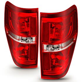 2009-2014 Ford F-150 Anzo Euro Taillight Red/Clear (W/O Bulb)  - 311299