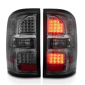 2014-2018 GMC Sierra Anzo LED Tail Lights Black Housing Smoke Lens - 311398