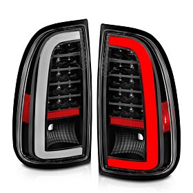 2000-2006 Toyota Tundra Regular Cab/Access Cab Standard Anzo LED Tail Lights W/ Light Bar Black Housing Clear Lens - 311411