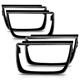 2010-2013 Chevrolet Camaro Anzo Taillight Bezels - 4PC Flat Black - 351001