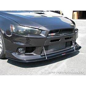 2008-2013 Mitsubishi EVO X APR Carbon Fiber Front Splitter With Rods AERO PKG