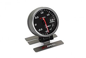 APEXi EL II System Gauge Boost (KPA) Black Display / Silver Ring - 403-A054