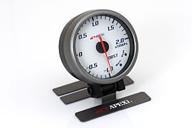 APEXi EL II System Gauge Boost (KPA) White Display / Silver Ring - 403-A055