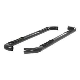 1999-2016 Ford F-350 Aries 3" Round Semi-Gloss Black Stainless Steel Side Bars XLT/Crew Cab Pickup - 213006