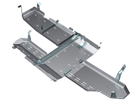 JLU Full Bellypan With Oil Door -  4 Door 3.0L Diesel Aluminum by Artec Industries - JL4169