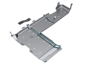 JLU T-Case/Fuel Skid Kit Only - 4 Door 3.6L, 2.0L, 392 Hemi - Aluminum 18-Present by Artec Industries - JL4191