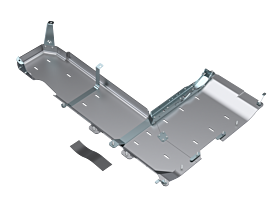 JLU T-Case/Fuel Skid Kit Only - 4 Door 3.6L Aluminum PRE-2018 by Artec Industries - JL4192
