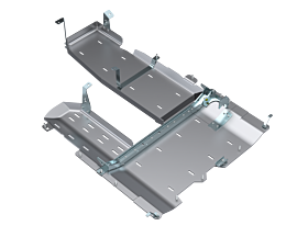 JLU T-Case/Fuel Skid/ DPF Only - 4 Door 3.0L Diesel Aluminum by Artec Industries - JL4199