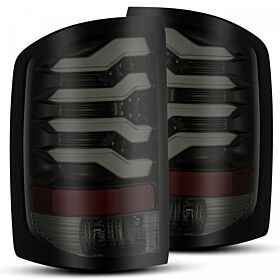 14-18 GMC Sierra 1500/2500HD/3500HD PRO-Series LED Tail Lights Jet Black by AlphaRex - 630010