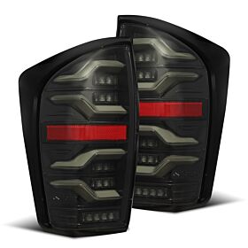 16-23 Toyota Tacoma LUXX-Series LED Tail Lights Alpha-Black by AlphaRex - 680080