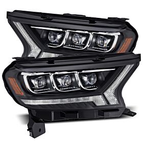 19-23 Ford Ranger NOVA-Series LED Projector Headlights Black by AlphaRex - 880124