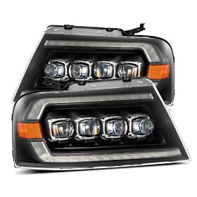 04-08 Ford F-150 NOVA-Series LED Projector Headlights Black by AlphaRex - 880128