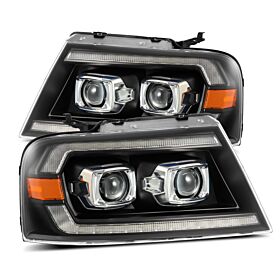 06-08 Lincoln Mark LT PRO-Series Projector Headlights Black by AlphaRex - 880134