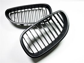 2004-2010 BMW 5-Series E60 Sedan/E61 Wagon Replacement Stealth Black Front Grill