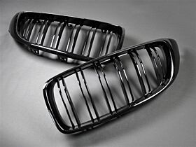 2014-2016 BMW 4-Series F32 Coupe & M4 F82 Replacement Dual-Slats Glazing Black F