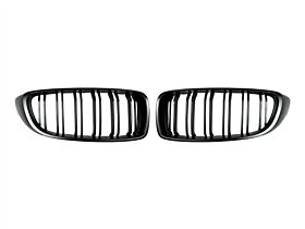 2014-2016 BMW 4-Series F32 Coupe & M4 F82 Replacement Dual-Slats Stealth Black F