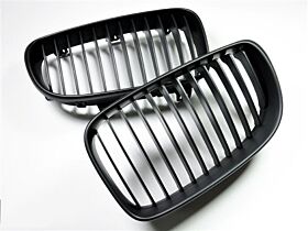 2007-2013 BMW 1-Series 2DR Coupe Replacement Stealth Black Front Grille - BM-020