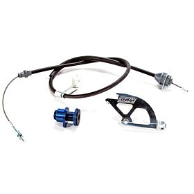 1979-1995 Ford Mustang Adjustable Clutch Quad & Cable W/ Firewall Adjuster by BBK Performance - 15055