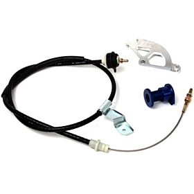 1996-2004 Ford Mustang Adjustable Clutch Quad & Cable W/ Firewall Adjuster by BBK Performance - 16095