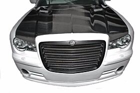 2005-2010 Chrysler 300 Carbon Fiber Hood - Carbon Fiber Inner and Outer - 240.096