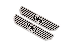 2018-2022 Jeep Wrangler JL & 2020-2022 JT Sill Plates Rear by DV8 Off-Road - D-JL-180014-STR4