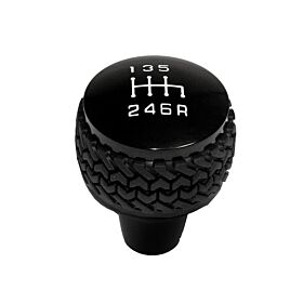 2011-2018 Jeep Wrangler JK 6-Speed Shift Knob Black by DV8 Off-Road - D-JP-181112-BK