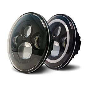 2007-2018 Jeep Wrangler JK Projector Led Headlights by DV8 Off-Road - HL7JK-02