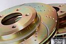 2003-2006 Lincoln Navigator Rear Dimpled Slotted Brake Rotors by EBC - EBC-GD7149