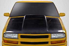 1994-2004 Chevrolet S-10 1994-2004 GMC Sonoma 1995-2004 Chevrolet Blazer 1995-2001 GMC Jimmy 98-00 Envoy Carbon Creations Cowl Hood - 1 Piece - 115430