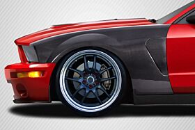 2005-2009 Ford Mustang Carbon Creations GT350 V2 Look Front Fenders - 2 Piece - 115442