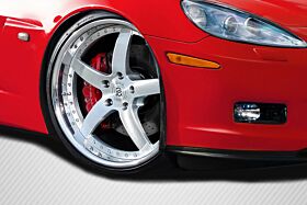 2005-2013 Chevrolet Corvette C6 Carbon Creations ZR Front Fender Spats - 2 Piece - 115643