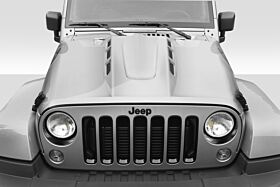 2007-2018 Jeep Wrangler Duraflex AVG Hood - 1 Piece - 115893