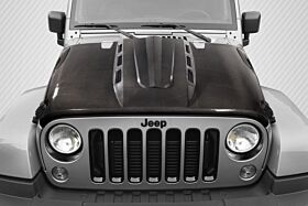 2007-2018 Jeep Wrangler Carbon Creations Avenger Hood - 1 Piece - 115894