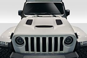 2019-2022 Jeep Wrangler JL Gladiator JT Duraflex Vortex Look Hood - 1 Piece - 116097