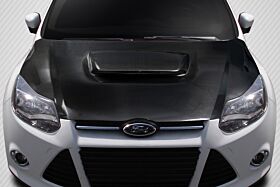 2012-2014 Ford Focus Carbon Creations Ram Air Hood - 1 Piece - 116491