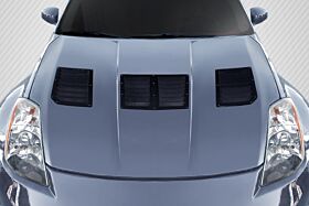 2003-2006 Nissan 350Z Z33 Carbon Creations GT1 Hood Vents - 3 Piece - 116507