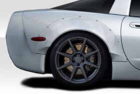 1997-2004 Chevrolet Corvette C5 Duraflex Circuit Rear Fender Flares - 2 Piece - 116886
