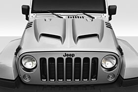 2007-2018 Jeep Wrangler JK Duraflex Rage Hood - 1 Piece - 116895