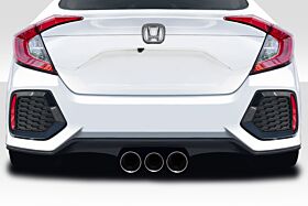 2016-2021 Honda Civic 4DR Duraflex RBT Widebody Look Rear Bumper - 1 Piece - 117586