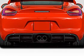 Aero Function AF-1 Style Fiberglass/FRP Rear Bumper Lip/Add On for 2013-2016 Porsche Cayman - 117835