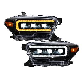 2016-2022 Toyota Tacoma Sequential LED Projector Headlights Pair By Form Lighting - FL0001