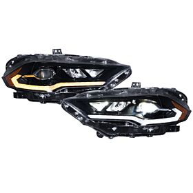 2018-2022 Ford Mustang LED Headlights Pair By Form Lighting - FL0009