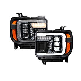 14-18 GMC Sierra 1500 and 15-19 GMC Sierra 2500/3500 LED Projector Headlights Pair By Form Lighting - FL0012
