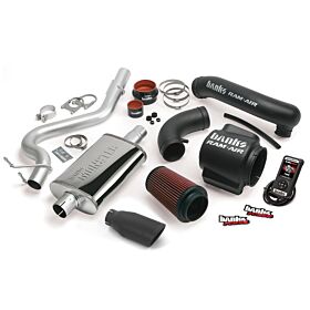 Stinger Bundle Power System W/Single Exit Exhaust Black Tip 04-06 Jeep 4.0L Wrangler Banks Power - 51334-B