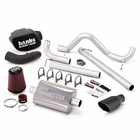 Stinger Bundle Power System No AutoMind W/Single Exit Exhaust Black Tip 07-11 Jeep 3.8L Wrangler JK Unlimited 4 Door Banks Power - 51340-B