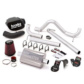 Stinger Bundle Power System W/AutoMind Single Exit Exhaust Black Tip 07-11 Jeep 3.8L Wrangler JK Unlimited 4 Door Banks Power - 51341-B