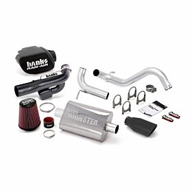 Stinger Bundle Power System No AutoMind W/Single Exit Exhaust Black Tip 12-16 Jeep 3.6L Wrangler All 2 Door Banks Power - 51344-B