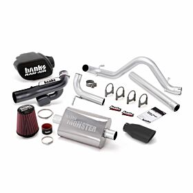 Stinger Bundle Power System No AutoMind W/Single Exit Exhaust Black Tip 12-16 Jeep 3.6L Wrangler All 4 Door Banks Power - 51345-B