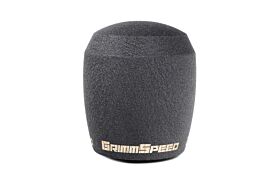 Stubby Shift Knob Stainless Steel Black M12x1.25 Manual For Subaru/Ford GrimmSpeed - 380002