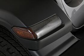 2019-2022 Jeep Gladiator Rubicon/Overland/North Edition/Mojave/Sport S/Willys/80th Anniversary Edition/High Altitude JT Fender Turn Signal Covers 2PC Carbon Fiber Look - GT0645TX